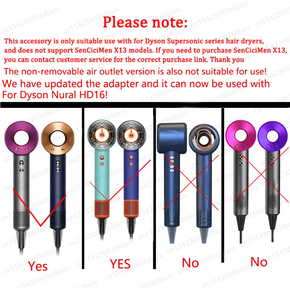 Hair Dryer Curling Attachment Upgraded Automatic Curling Nozzle For Dyson Supersonic HD16 Nural HD15 HD08 Hair Dryer Accessories