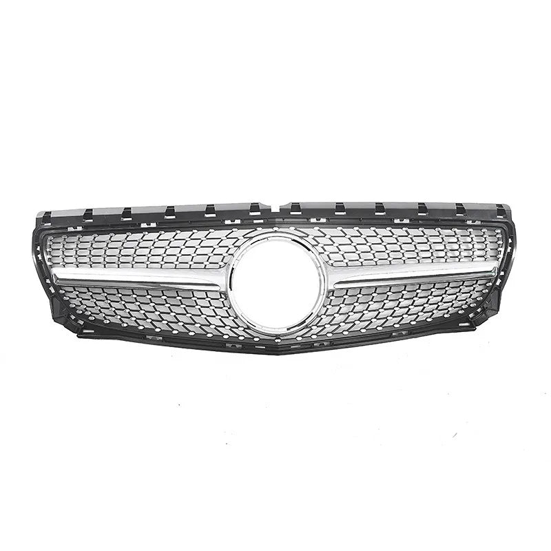 Diamond Front Grille For Mercedes Benz B-Class W246 B180 B200 B220 B250 2012 2013 2014 Grill Replacement Body Kits Auto Parts