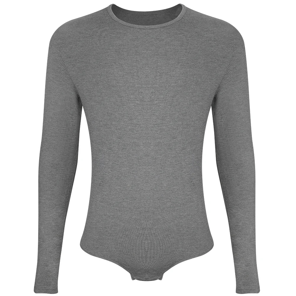 Mens Long Sleeve Bodysuit Full Body Shaper Romper Pajamas Waist Trainer Slimming Shapewear Tummy Control Underwear Undershirts