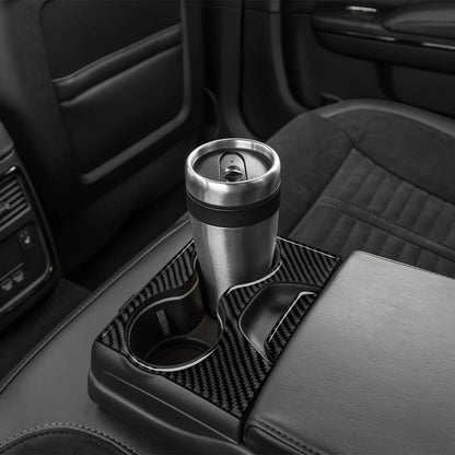 For Chrysler 300 (2011-2014) Car Center Console Gear Shift Panel Steering Wheel Cover Carbon Fiber Interior Sticker Accessories