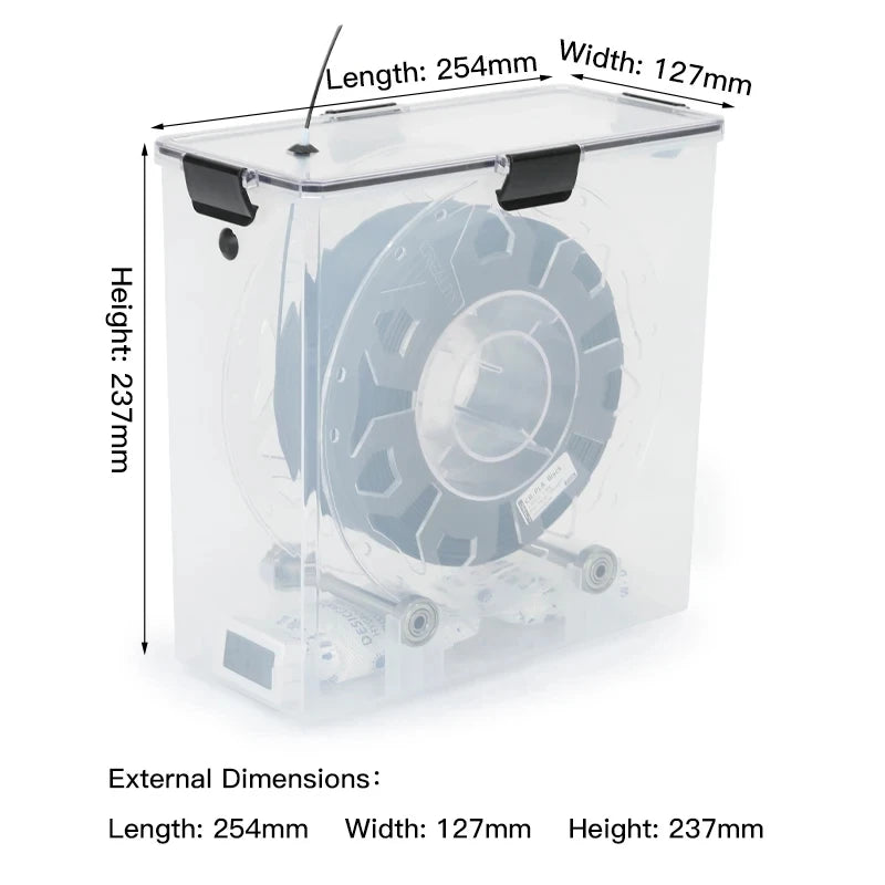 3D Printer Parts Filament Dryer Box Airtight Moisture-Proof Real-Time Monitoring Tool Storage Box Holder