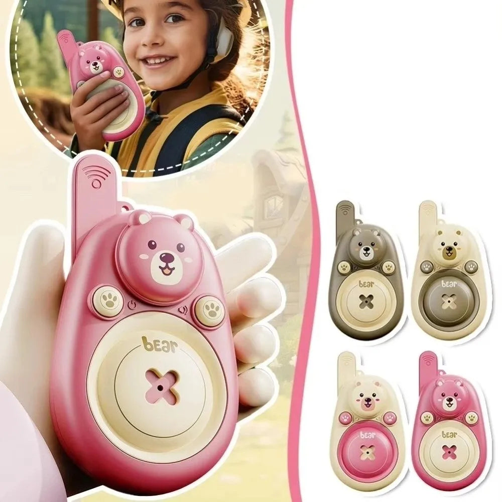 Remote Intercom 2pcs Walkie Talkies Radio Transmitter For Kids Remote Wireless Transmitter Page Cartoon Toys