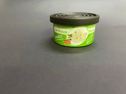 organic air freshener tank, bubble gum scent, 3 anti-spill blocks per can, perfect for car scent, new car scent