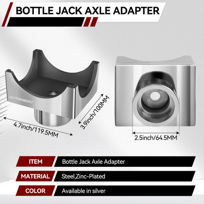 Heavy Duty 3 - 20 Ton Bottle Jack Axle Adaptor Saddles for F-150 Raptor F-250 F-350 Trucks 3" 4" Floor Jack for Dana 60 70 80
