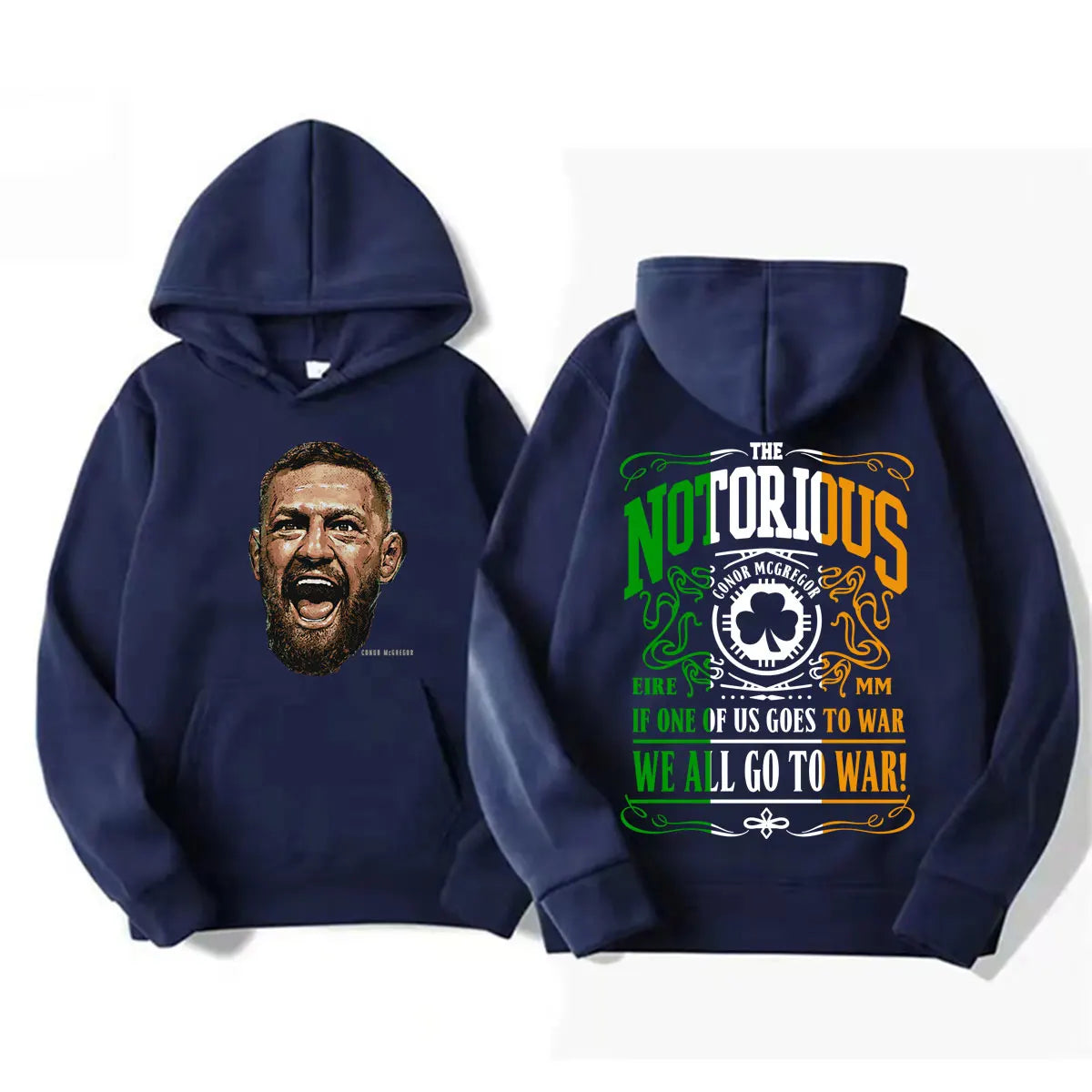 The Notorious Conor Mcgregor Graphic Sweatshirts Men's Clothes Fashion Gothic Classic Hoodies Casual Fleece Oversized Pullovers