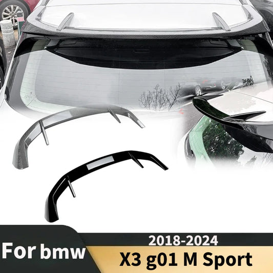 2018 -2024 for BMW X3 G01 M Sport Car MP Style Rear Roof Lip Spoiler Tail Fin Top Fixed Wing Refitted Parts Tuning Decoration