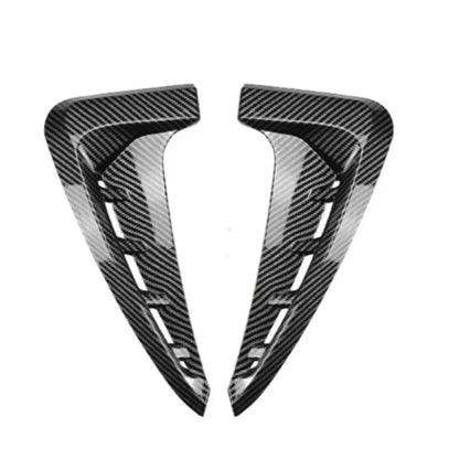Pair For BMW X5 F15 M Sport 2014-2018 ABS Glossy Black/Carbon Look Car Shark Gill Side Wing Fender Vent Sticker Car Accessories