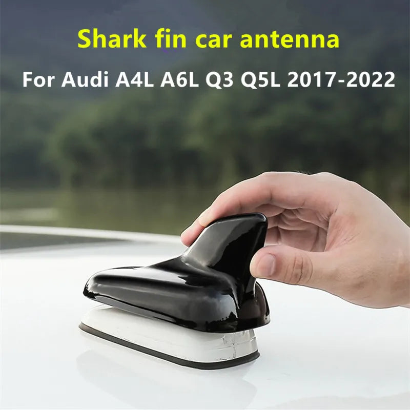 Carbon Fiber Car Antenna Roof Decoration Shark Fin Signal Antenna for Audi A3 A4L A5 A6L Q3 Q5 Q7 Q5L 2017-2022 Car Accessories