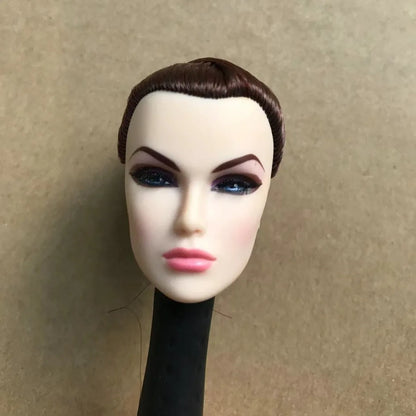 FR Rare Face Doll Heads White Brown Beige Skin Doll Figures Collection Doll Accessories Heads