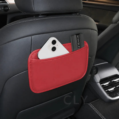 Paste Arbitrarily Car Organizer Mesh Bag Car Storage Pocket Organizer Bag Seat Back Side Door Stowing Tidying Box For Phone Key