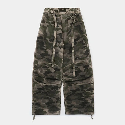 Retro American Spicy Girl Loose Casual Pants Women's  Design Sensation Sport Wide Leg Long Trousers Straight Leg Pants