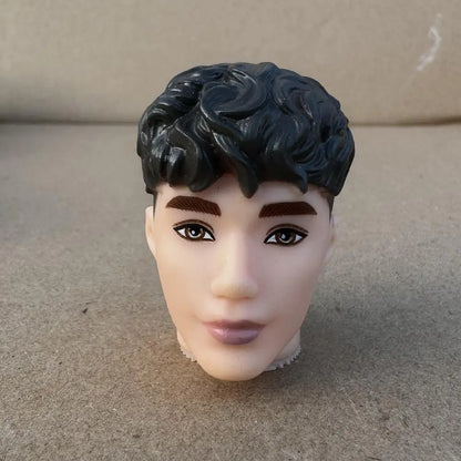 1/6 Vintage Doll Heads Mermaid Racer Super Model Princess For 30cm Solid Male Female Children Playing Birthday Gifts