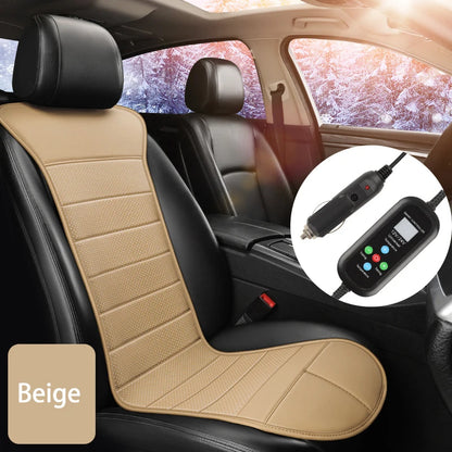 12V-24V Heated Car Seat Cushion Cover Anti Slip Warm Winter Car Seat Cover Universal Auto Seat Heating Pad Interior Accessories