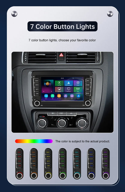 Road Top 7" HD Car Radio Wireless CarPlay Android Auto Stereo Audio For Volkswagen/Seat/Skoda/Passat/Golf/Polo Player