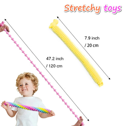 5-40Pcs Stretchy String Toys,Alpaca Fidget Sensory Toy,Squeeze Pull Noodles for Boys,Girls,Adults,Party Favors Prizes,Calm Relax
