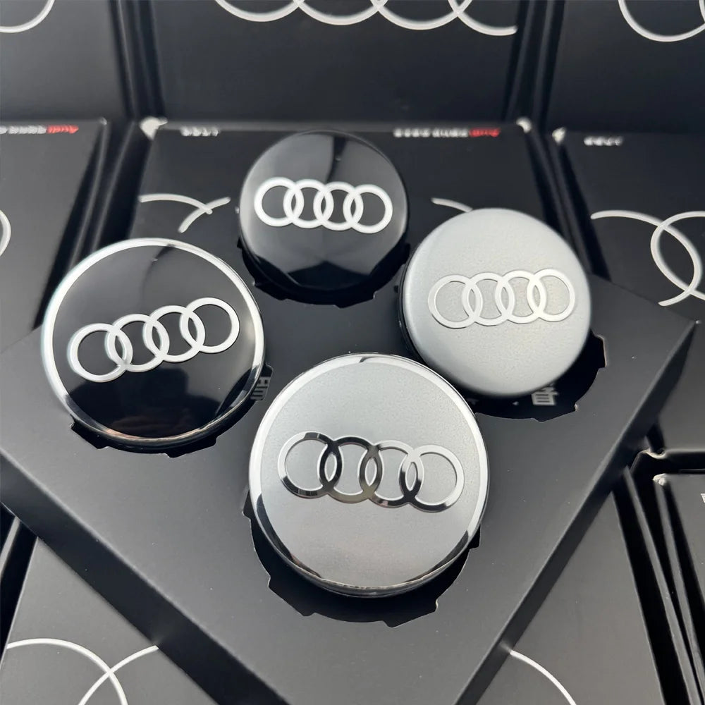 Car Floating 4pcs 60/61/68/69mm Wheel Hub Caps Hubcap Badge Styling For Audi B5 B6 B7 B8 A3 8P 8V 8L A5 A6 C6 C5 C7 A1 A7 A8 Q