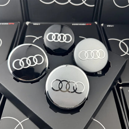 Car Floating 4pcs 60/61/68/69mm Wheel Hub Caps Hubcap Badge Styling For Audi B5 B6 B7 B8 A3 8P 8V 8L A5 A6 C6 C5 C7 A1 A7 A8 Q