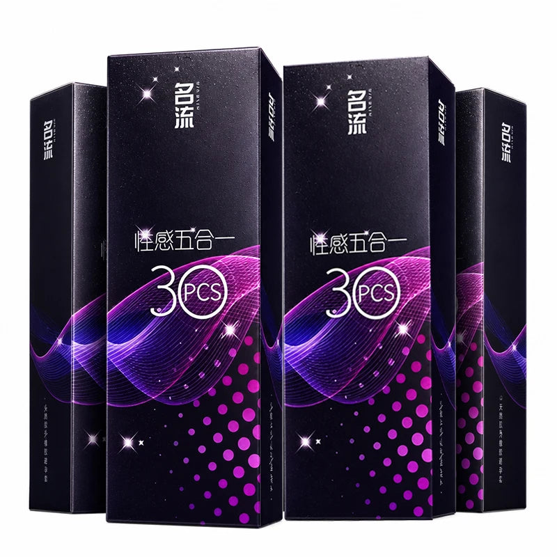 Warehouse Shipped Condoms 30pcs /packIntimate Good Sex Products Combining Particles and Threads for Long-lasting Pleasure