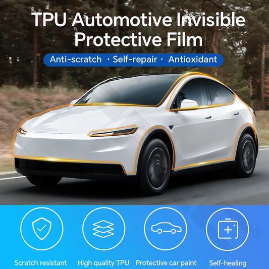 For Tesla Model Y Standard 2026 Clear Vinyl Wrap TPU PPF 8.5Mil Pre-Cut Paint Protection Film Full Vehicle Anti-Scratch Kit