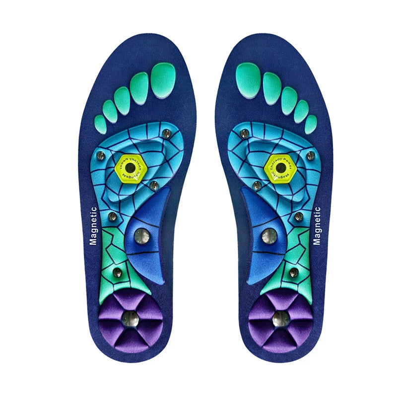 Plantar Acupoint Massage Insoles Men Women Magnetic Therapy Massage Insole Arch Support Orthopedic Shoe Pads 2Pcs/4Pcs