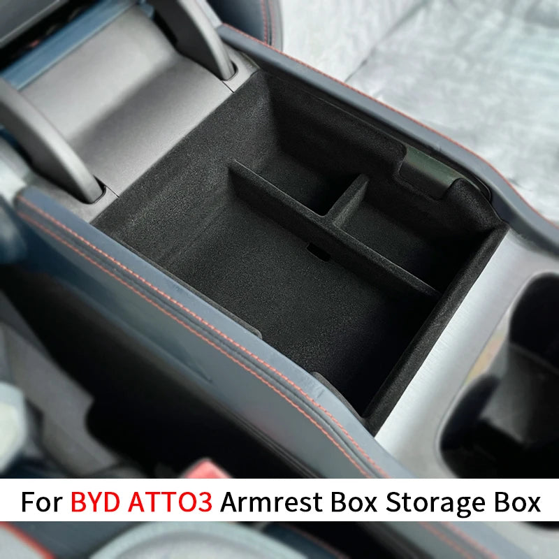 For BYD Atto3 Atto 3 2022 2023 2024 EV Yuan Plus Interior Accessories ABS Car Center Console Armrest Box Storage Tray Holder