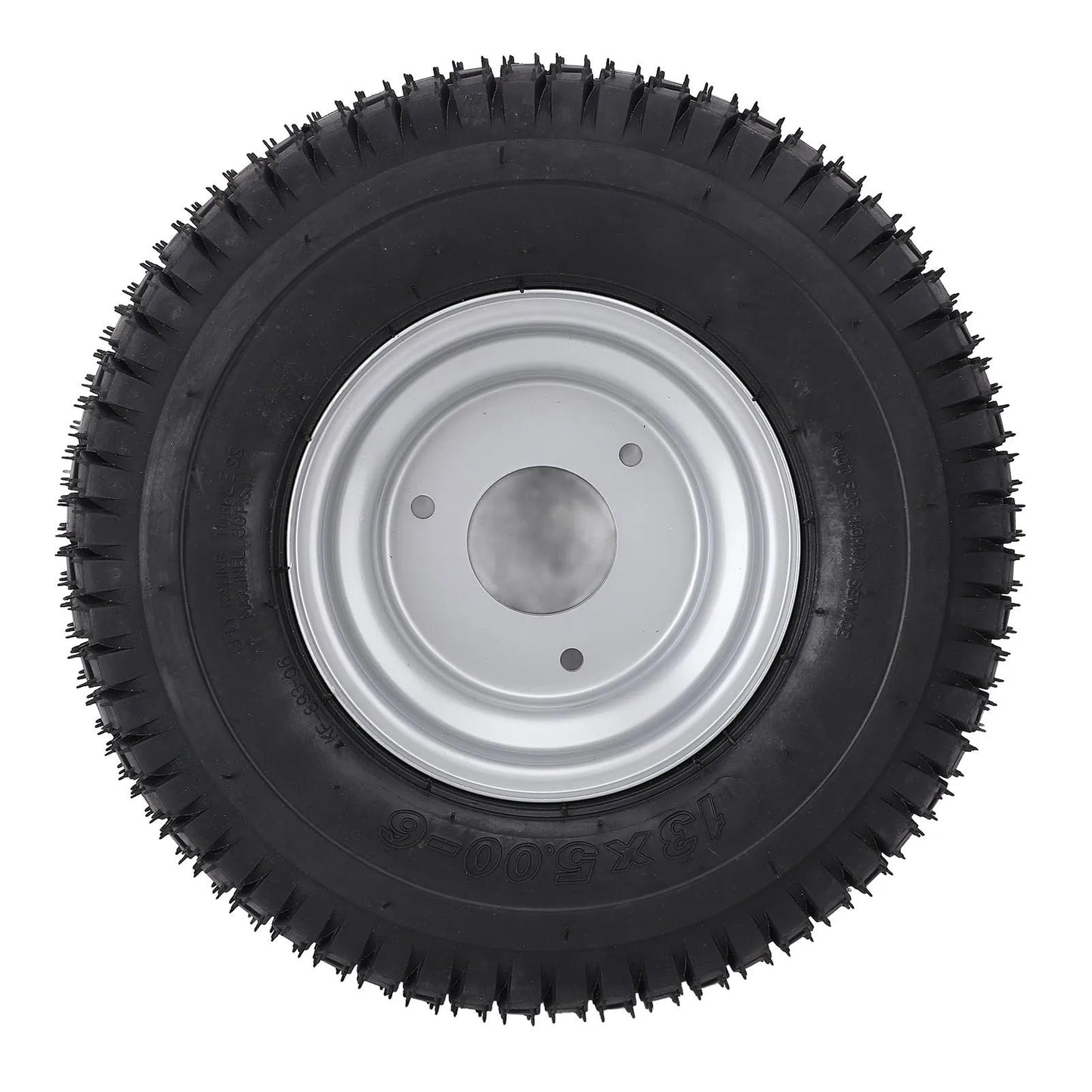 13x5.00‑6 Wheel Tire with Rim Vacuum Tubeless Enhanced Traction Antislip All Terrain Tire for ATV Quad Go Kart Golf Cart Bike