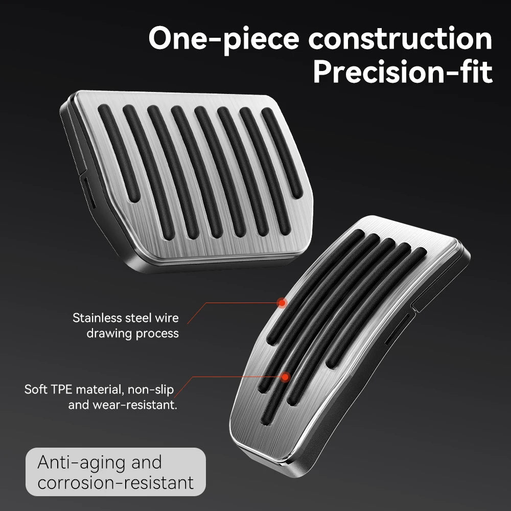 YZ For Tesla Model 3 Y/YL Highland Juniper 2019-2026 Foot Pedals Cover Accessories Snap-fit Car Alloy Accelerator Brake Pedal