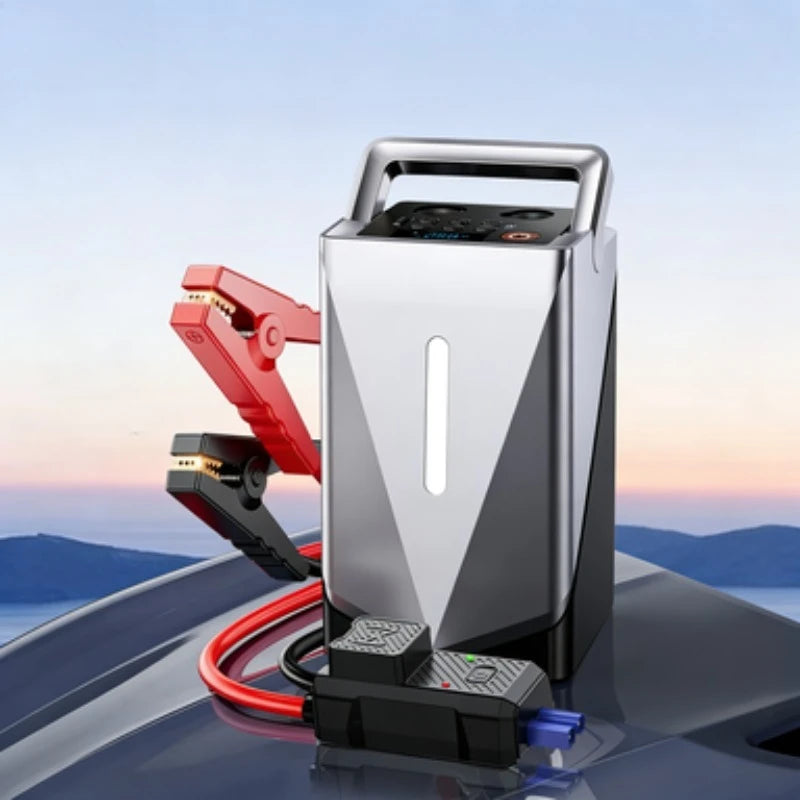 12000mAh Multi-Function Car Jump Starter&Air Compressor&Air Blower 12V Portable Battery Booster  Inflator Fast Charging