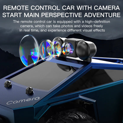 1:28 4WD Off-Road Remote Control Car with Camera, High Performance Big Foot RC Drift Racing Vehicle, Christmas Gift for Kids