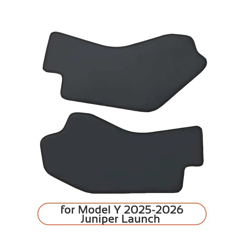 For Tesla Model 3 Y 2021-2026 LHD Center Console Two Side Anti Kick Pad Protector PU Leather Sticker Foot Cover Car Accessories