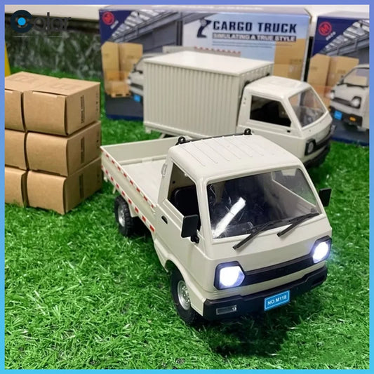 1:10/1:16 Wpl D12 Rc Car Simulation Drift Climbing Truck Led Light Cargo Rc Electric Toy Model For Boys Christmas Surprise Gifts