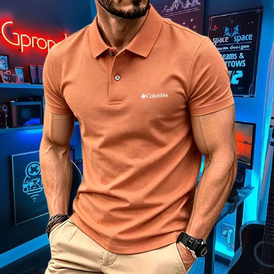 100% pure cotton 2026high-end brand men's short sleeve polo shirt summer fashion luxury logo embroidered golf top casual T-shirt
