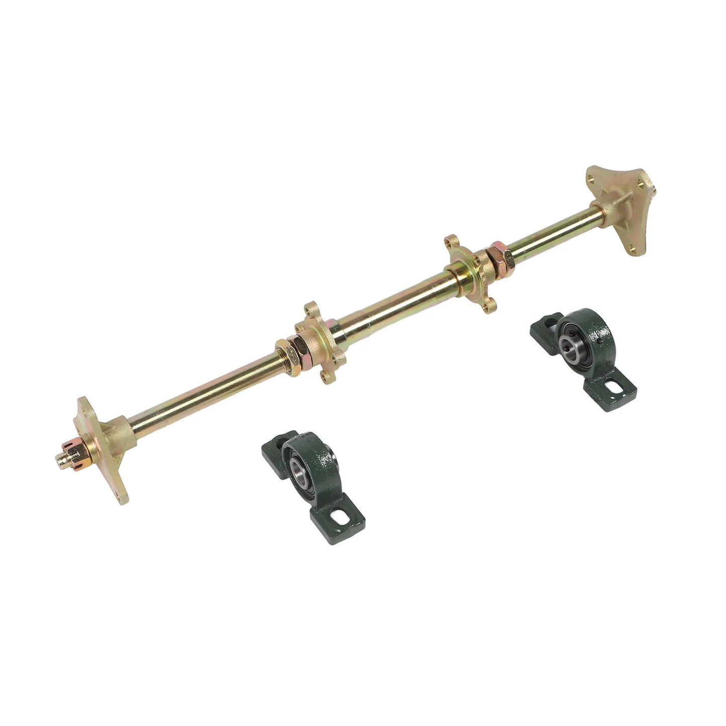 24inch Rear Wheel Axle Shaft Fixing Mounts High Strength Heavy Duty Go Kart Rear Axle Kit for Drift Trikes for 50‑150CC