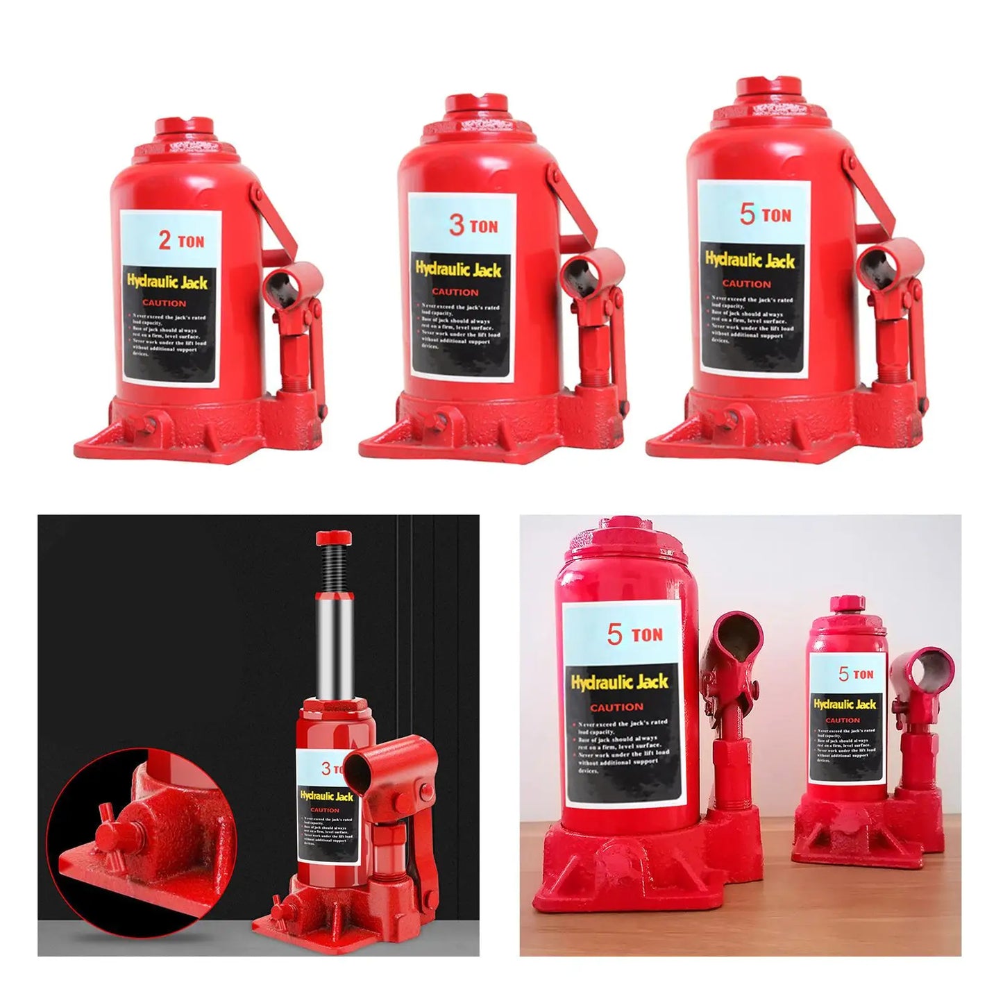 Heavy Duty Vertical Hydraulic Car Jack Household Portable Lifting Bottle Jack Automotive Jack for Car Boat Van Truck