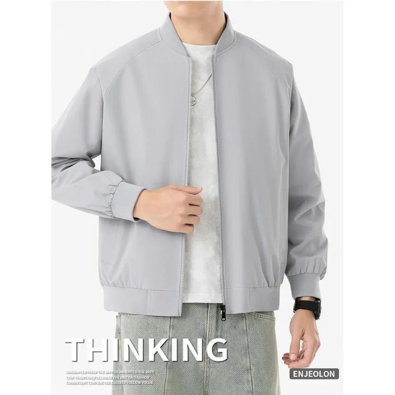 Men's Long-sleeved Jacket, Tooling Casual Sports Baseball Jersey, Thickened Jacket Men's