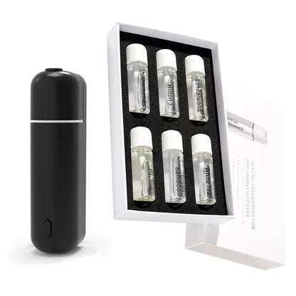 Mini USB Rechargeable Car Aroma Diffuser Scent Machine Fragrance Oil Car Air Freshener Perfume Diffuser Vent Clip