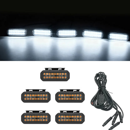 FOR TOYOTA HILUX LED Car Lights Front Grille LED Light Safety Warning Light Harness  Car Accessories LED Signal Lamps