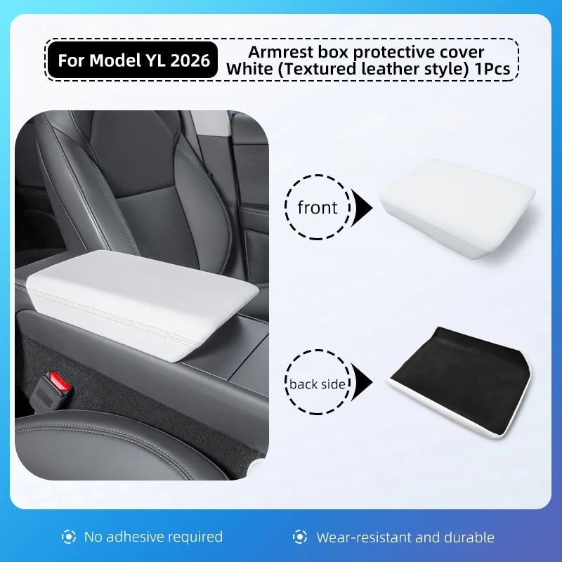 For Tesla Model YL 6 seats Armrest Box Protect Cover Center Console Anti-Scratch 2026 Automotive interior accessories
