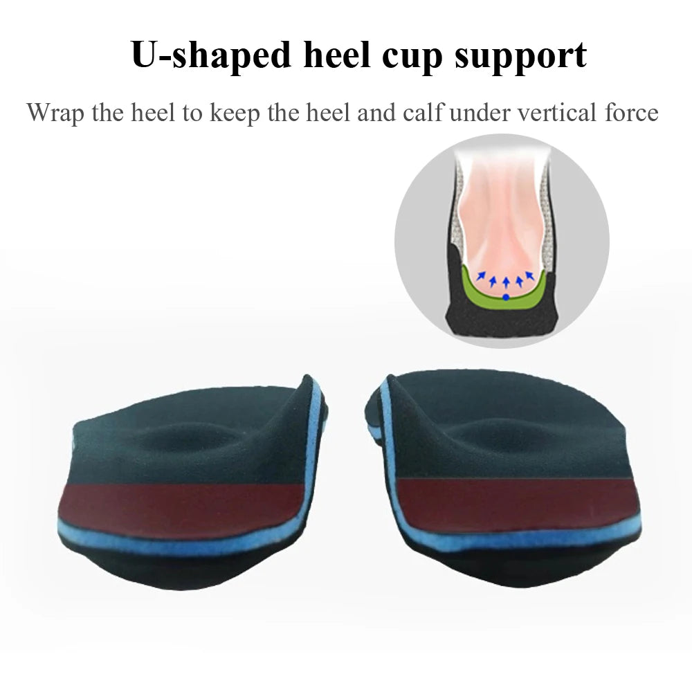 Flat Feet Orthotic Insoles High Arch Support Orthopedic Inserts Plantar Fasciitis Feet Pain Valgus Pronation Running Shoe Pads