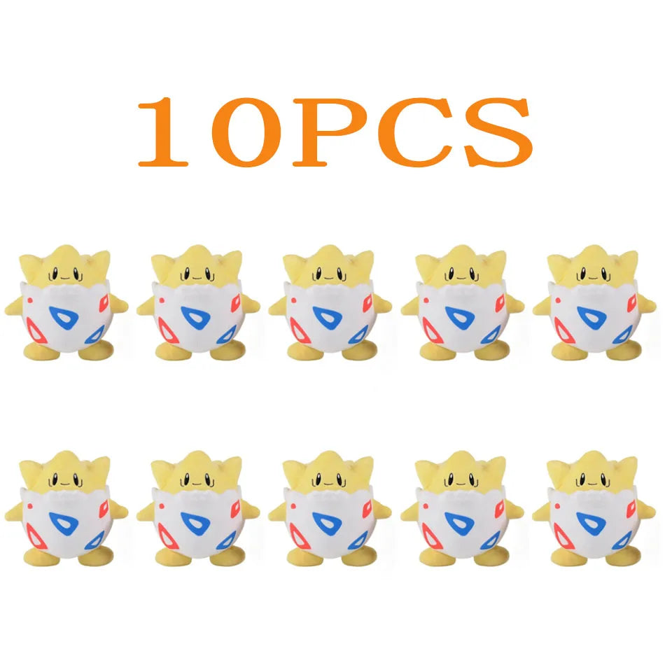 10pcs Pokemon Official Plush Toy - Charmander, Squirtle, Pikachu Plush, Bulbasaur Stuffed Animal Toy, Pokemon Doll Birthday Gift