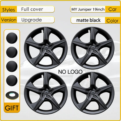 4PCS Hub Cap For Tesla New Model Y Juniper 19 Inch Juniper Tire Performance Replacement Crossflow Full Wheel Cover Rims 20252026