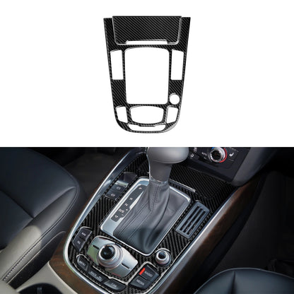 Car Center Console Gear Shift Panel Set, For Audi A4 S4 RS4 A5 S5 RS5 (2007-2016) Carbon Fiber Interior Sticker Trim Accessories