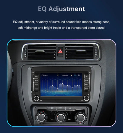 Road Top 7" HD Car Radio Wireless CarPlay Android Auto Stereo Audio For Volkswagen/Seat/Skoda/Passat/Golf/Polo Player