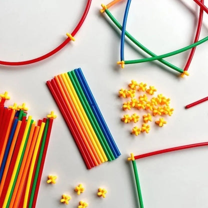 Soft Straw Magic Smart Stick Building Block Construction Puzzle Home School Children'S Toy Construction Puzzle Educational Toys