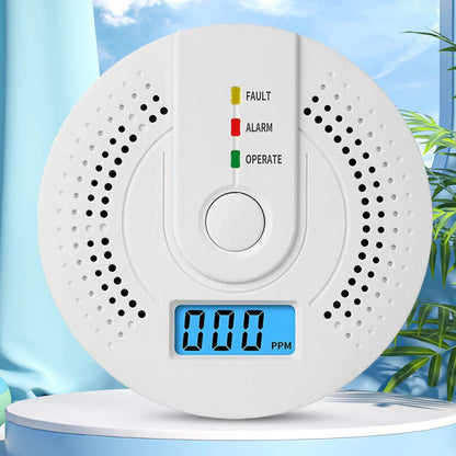 Digital Carbon Monoxide Detector Sound Warning Battery Powered CO Gas Monitor Alarm Detector Portable CO Detector Home Use