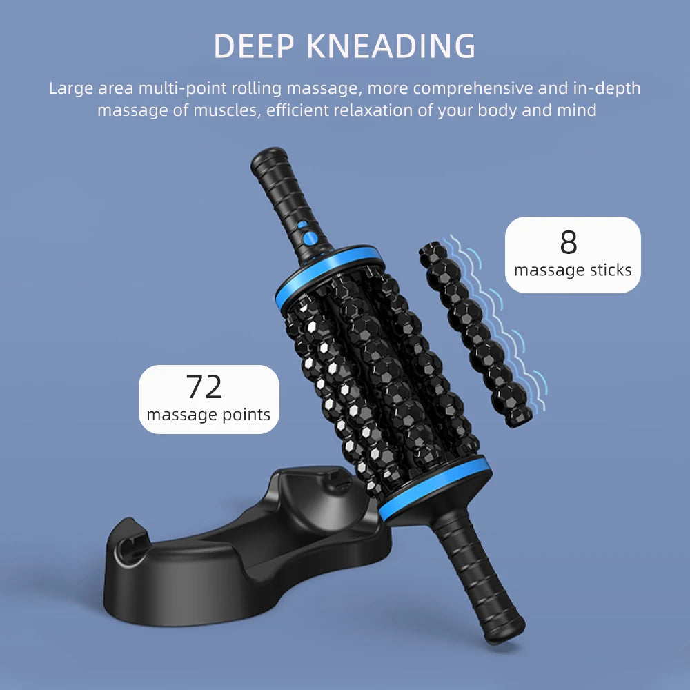 Electric Massage Roller Muscle Relaxation Fascia Roller Massager Fitness Body Rolling Percussive Massager Foot Leg masajeador