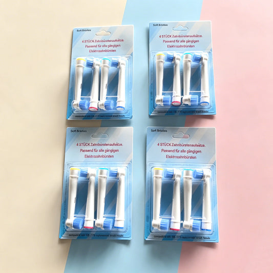 EB-17S 16/8/4pcs Electric Toothbrush Head For Oral B Sensitive Replacement Brush Heads D25 D30 D32 D18 4739 3709 4728