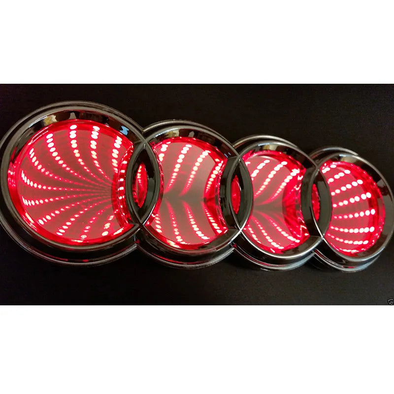 18X5.8CM LED Badge Light Exterior for Audi Q2 Q8 A1 A2 Q3 A3 A4 A5 A6 A7 A8 Q5 Q7 TT Car Rear Trunk Emblem Sticker Accessories