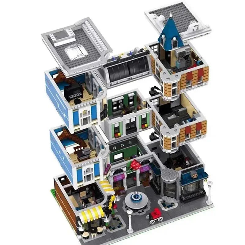 10255 4016 PCS City Center Assembly Square Building Blocks Bricks Birthday Christmas Toys Compatible With 15019 30019 15019