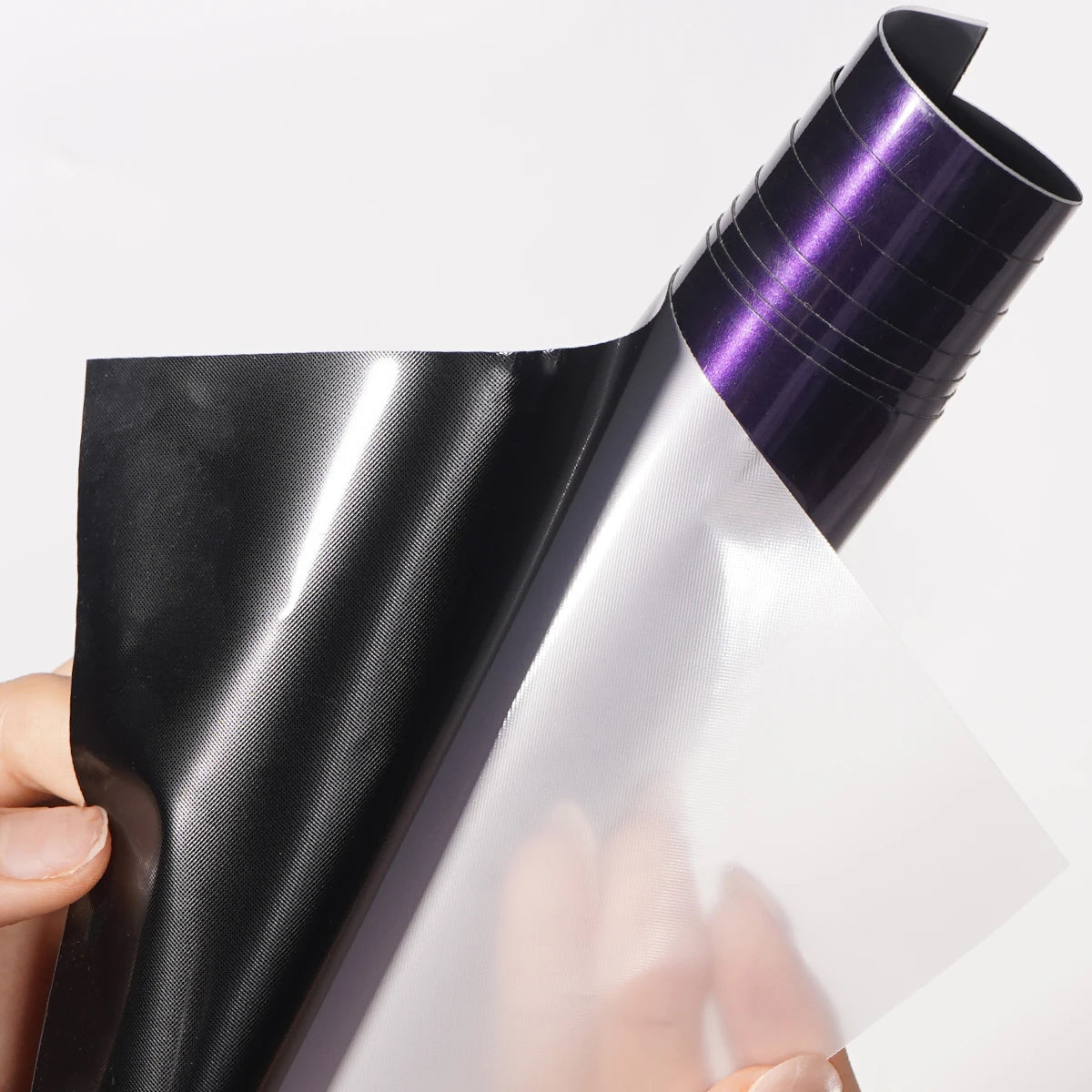 50CM PET Midnight Purple Car Vinyl Film Sticker Bubble Free Packaging Sticker Stretch Self-Adhesive Universal for Car Motorcycle